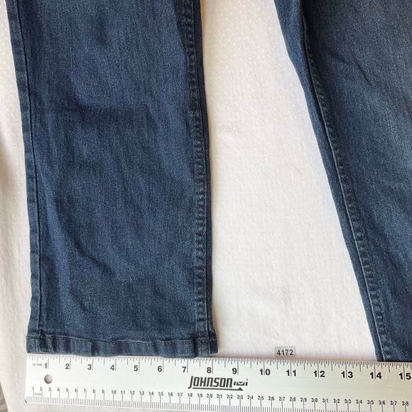Monument Women Skinny Jeans size 46 in. Blue Mid Rise Stretch - Picture 6 of 11